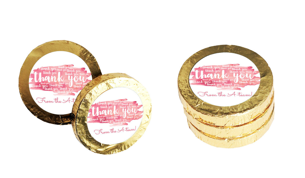 Many Thank Yous Personalised Thank You Chocolate Coins