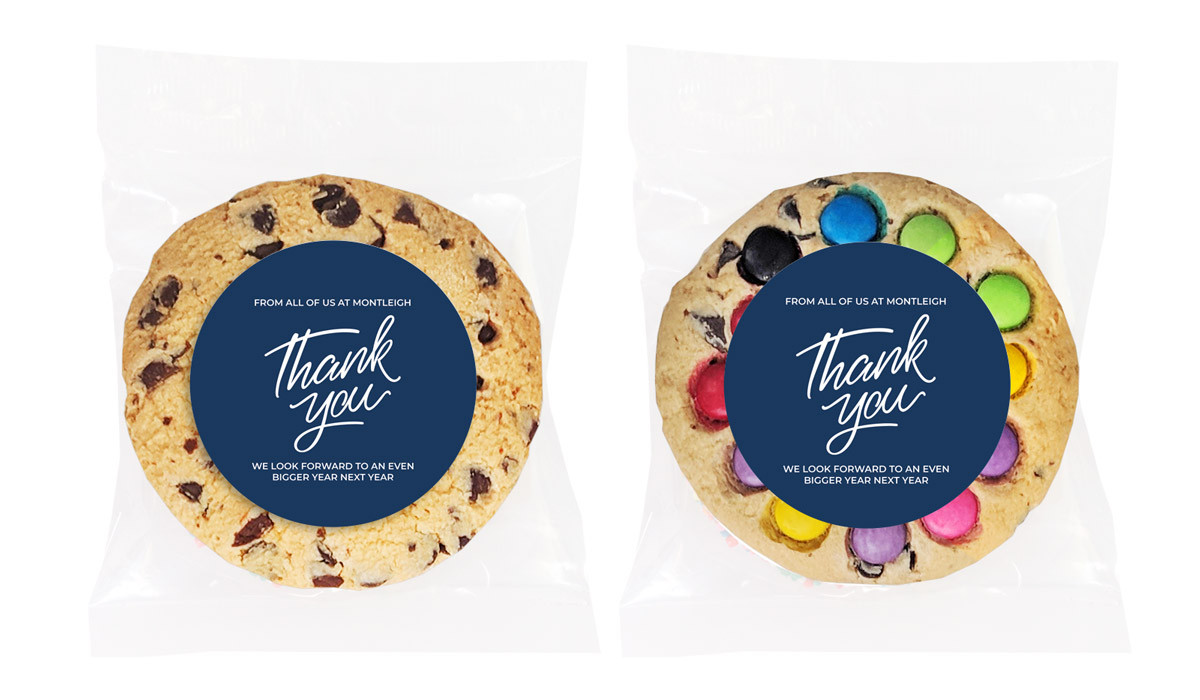 Navy Blue Personalised Cookie