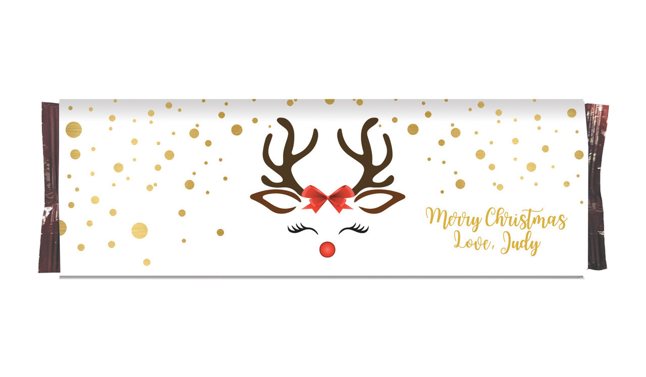 Reindeer Face Personalised Packet Of TimTams TM