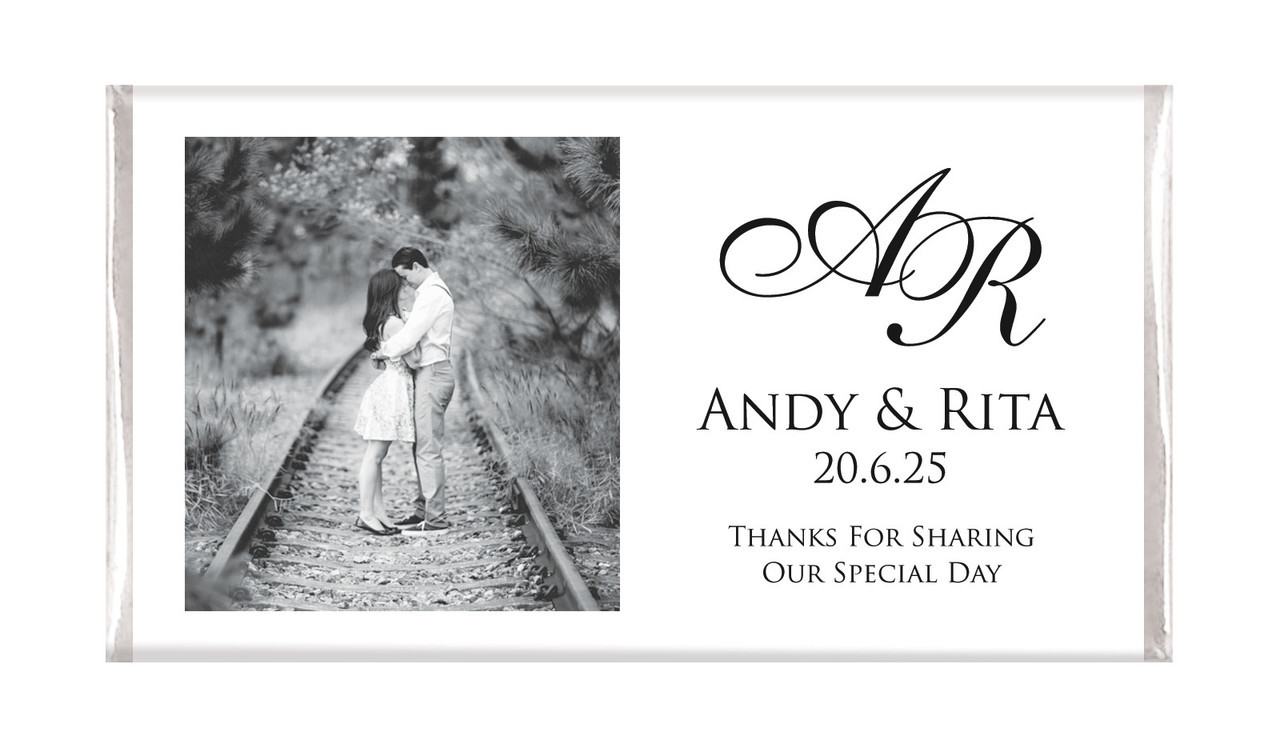 Add A Photo Personalised Wedding Chocolates