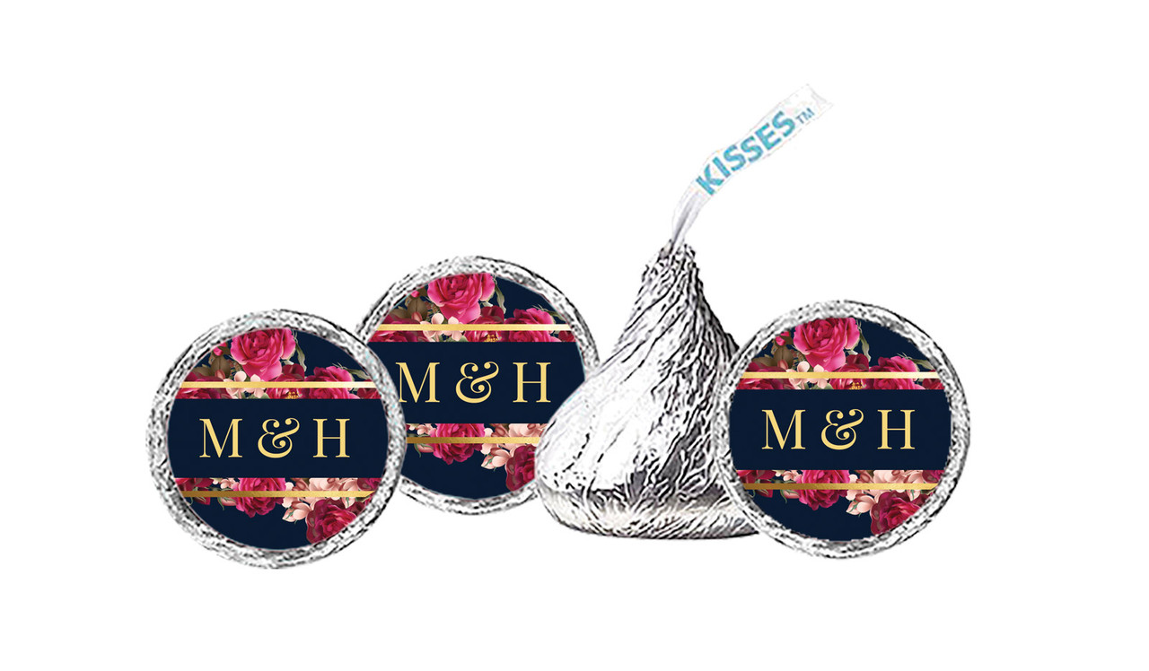 Bold Floral Personalised Hershey's Kisses