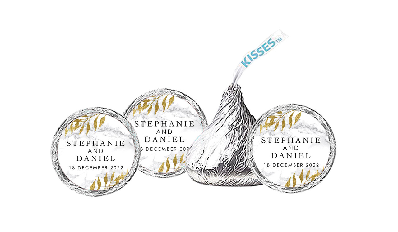Marble & Fern Personalised Hershey's Kisses