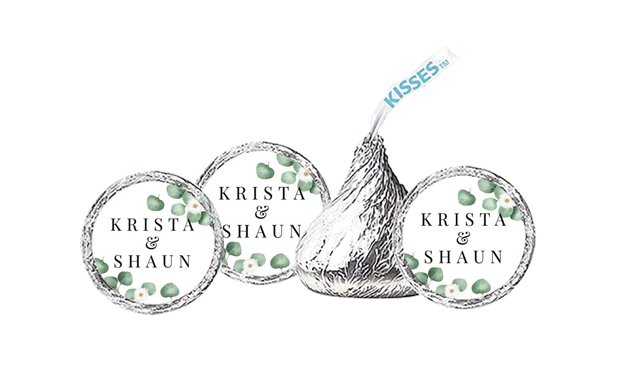 Eucalyptus Personalised Hershey's Kisses