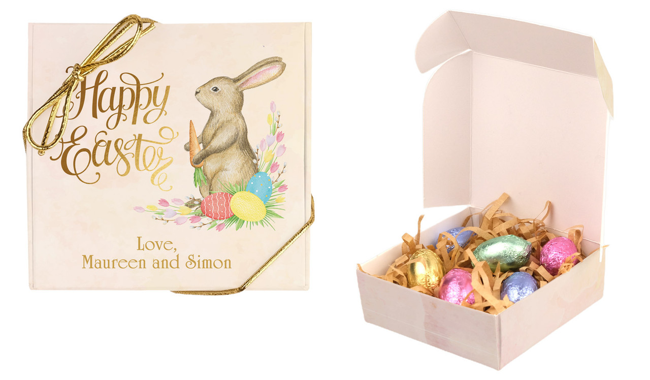 Beautiful Bunny Personalised Easter Egg Nest Box