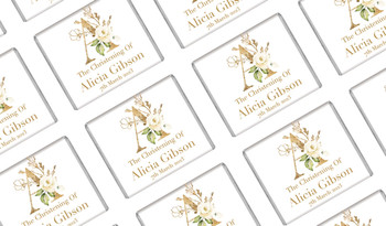 Monogram Rose Christening Mini Chocolates