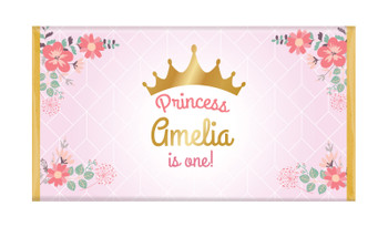 Princess Tiara Personalised Birthday Chocolate Bars