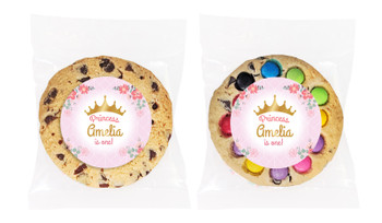 Princess Tiara Personalised Birthday Cookie