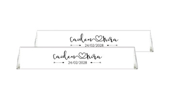 Cursive Names Toblerone Wedding Personalised Chocolates 50g