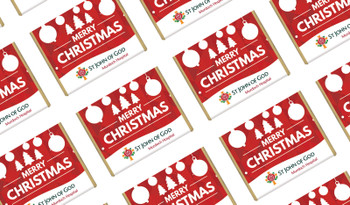 Corporate Personalised Christmas Mini Chocolates