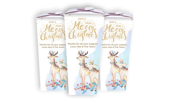 Deer Watercolour Personalised Christmas Chocabox