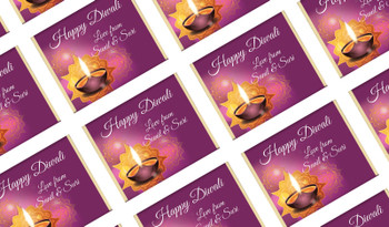 Festive Flames Diwali Personalised Mini Chocolates