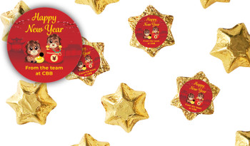 Cute Chinese New Year Chocolate Stars