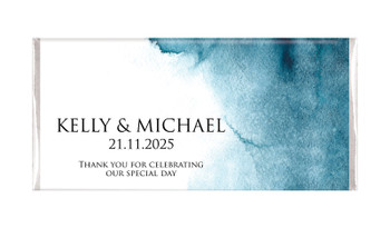 Blue Shade Personalised Chocolate Bar
