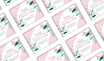 Fun Floral International Women's Day Mini Chocolates