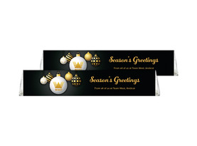 Luxury Black Personalised Christmas Toblerone Chocolates 50g