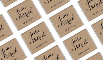 Location Centric Wedding Personalised Mini Chocolates