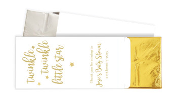 Twinkle Twinkle Baby Shower Personalised Chocolate Bar In A Box