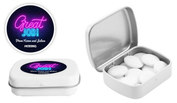Neon Congratulations Personalised Mint Tins