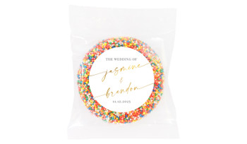 Golden Script Personalised Giant Chocolate Freckles