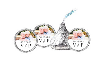 Simple Photo Anniversary Personalised Hersheys Kisses