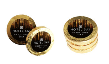 Hanging Glass Hospitality Chocolate Coin