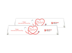 Red Stethoscope Chocolate Personalised Toblerone 50g