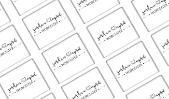 Cursive Names Personalised Wedding Mini Chocolates