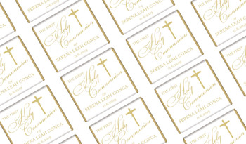 Gold Writing Personalised Mini Chocolates