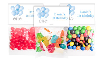 Balloon Lolly Bags With Custom Topper (Choice Of Filling)