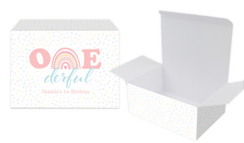 Oneder Rainbow Personalised 1st Birthday Tuck Box