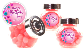 Gerberas Mothers Day Personalised Mini Candy Jar
