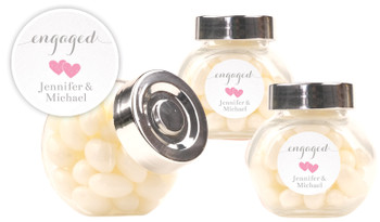 Flowing Words Canvas Engagement Personalised Mini Candy Jar