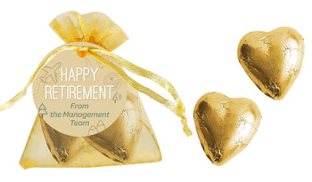 Travel Map Retirement Custom Organza Bag