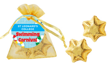 School Swimming Carnival Personalised Organza Bag