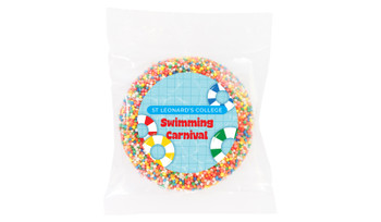 School Swimming Carnival Personalised Chocolate Freckle