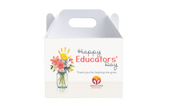 Helping Hand Early Childhood Educators Day Personalised Gable Favour Box