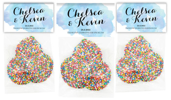 A Splash Of Watercolour Blue Wedding Speckle Bag