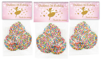Golden Ballerina Birthday Party Speckle Bags