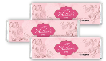 Rose Gold And Pink Mother's Day Custom Cadbury Chocolate Bar