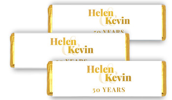 Bold Names Anniversary Personalised Cadbury Chocolate Bar