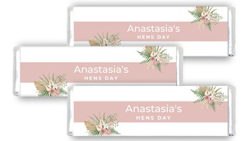 Boho Hens Night Custom Cadbury Chocolate Bar