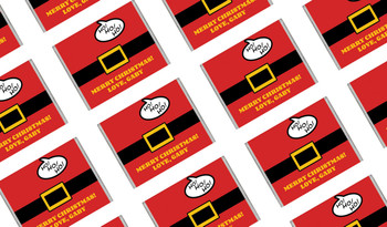 Santa Belt Personalised Christmas Mini Chocolates