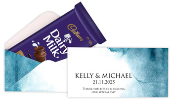 Blue Shade Personalised Cadbury Bar Box (Box Only)