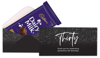 30th Birthday Personalised Cadbury Bar Box (Box Only)