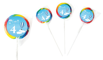Hot Air Balloon Personalised Lollipops - Australia's #1 Kids Party Supplies