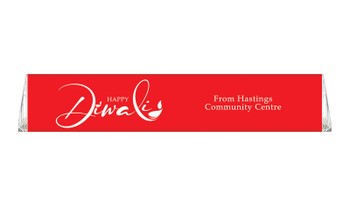 Red Personalised Large Toblerone Diwali Chocolates 100g