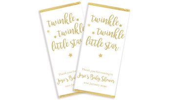 Twinkle Twinkle Personalised Baby Shower Chocolates