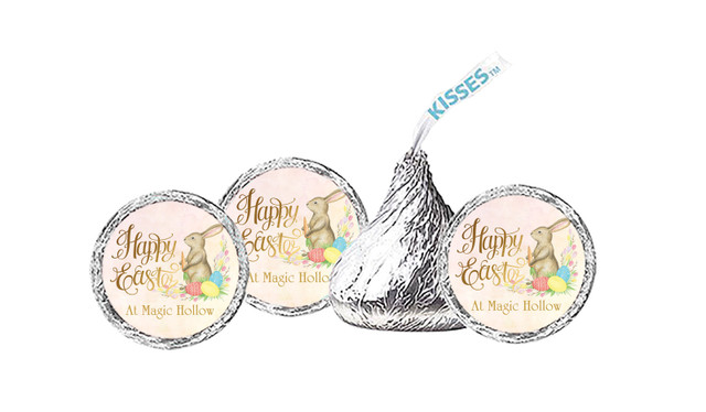 Beautiful Bunny Easter Personalised Hershey's Kisses