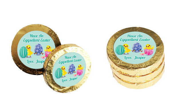 Chickens Hatching Custom Easter Chocolate Coins