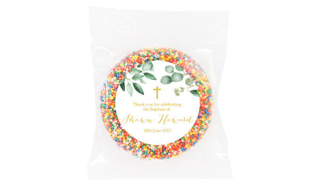Gum Leaves And Gold Custom Christening Freckle